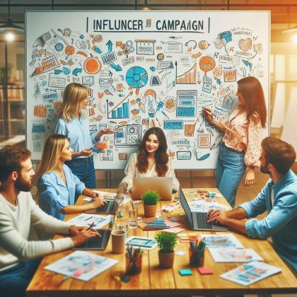 Creative campaign development for influencer marketing